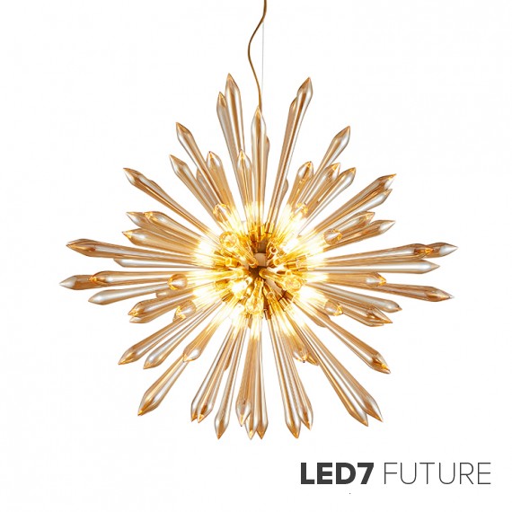 Loft Industry Modern - Crystall Sun Chandelier